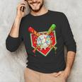 Christmas Baseball Ice Cream Drip Men Women Kids Unisex Long Sleeve T-Shirt