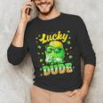 Lucky Dude Drip Baseball Shamrock St Patrick Men Boy Youth Unisex Long Sleeve T-Shirt Lucky Dude Drip Baseball Shamrock St Patrick Men Boy Youth Unisex Long Sleeve T-Shirt