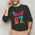 Mason 67 Ice Cream Drip Baseball Meme Unisex Long Sleeve T-Shirt Mason 67 Ice Cream Drip Baseball Meme Unisex Long Sleeve T-Shirt