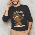 Oh Snap Gingerbreadman Baseball Christmas Men Boys Toddlers Unisex Long Sleeve T-Shirt Oh Snap Gingerbreadman Baseball Christmas Men Boys Toddlers Unisex Long Sleeve T-Shirt