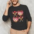 Valentines Day Drip Heart Baseball XOXO Boys Kids Men Sport Unisex Long Sleeve T-Shirt Valentines Day Drip Heart Baseball XOXO Boys Kids Men Sport Unisex Long Sleeve T-Shirt