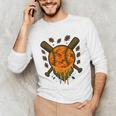 Baseball Drip Ice Cream Dripping Blaze Hunter Orange Camo Unisex Long Sleeve T-Shirt Baseball Drip Ice Cream Dripping Blaze Hunter Orange Camo Unisex Long Sleeve T-Shirt