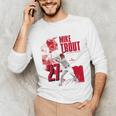 Mike Trout Los Angeles A MLB Baseball Players MLBMTR304N Unisex Long Sleeve T-Shirt Mike Trout Los Angeles A MLB Baseball Players MLBMTR304N Unisex Long Sleeve T-Shirt
