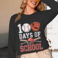 100 Days Of School Baseball Player Teacher Student Unisex Long Sleeve T-Shirt