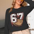 Baseball 67 Six Seven Alpha Slang 6 7 Meme Kids Teachers Boy Unisex Long Sleeve T-Shirt