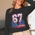 Baseball Drip 67 Meme Six Seven 6-7 Gen Alpha Slang Unisex Long Sleeve T-Shirt