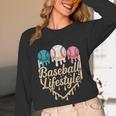 Baseball Drip Icecream Unisex Long Sleeve T-Shirt