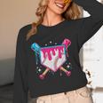 Baseball Drip Purple Glove Respect The Drip Youth Boys Girls Unisex Long Sleeve T-Shirt