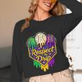 Baseball Ice Cream Respect The Drip Mardi Gras Carnival Boys Unisex Long Sleeve T-Shirt