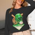 Baseball Life Style Ice Cream Drip Green Unisex Long Sleeve T-Shirt Baseball Life Style Ice Cream Drip Green Unisex Long Sleeve T-Shirt