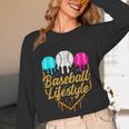 Baseball Lifestyle Baseball Drip Icecream Unisex Long Sleeve T-Shirt Baseball Lifestyle Baseball Drip Icecream Unisex Long Sleeve T-Shirt
