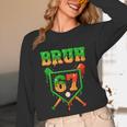 Bruh 67 Baseball Christmas Gingerbread Drip Number 67 Player Unisex Long Sleeve T-Shirt