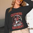 Catchers Are Built Different Baseball Catcher Unisex Long Sleeve T-Shirt Catchers Are Built Different Baseball Catcher Unisex Long Sleeve T-Shirt