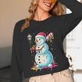 Christmas Baseball Snowman Drip For Boys Men Girls Women Unisex Long Sleeve T-Shirt