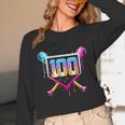 Happy 100 Days Of School Baseball Drip 100th Day Of School Unisex Long Sleeve T-Shirt Happy 100 Days Of School Baseball Drip 100th Day Of School Unisex Long Sleeve T-Shirt