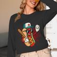 Retro Vintage Baseball Hot Dogs Unisex Long Sleeve T-Shirt Retro Vintage Baseball Hot Dogs Unisex Long Sleeve T-Shirt