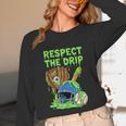 Spooky Zombie Respect The Drip Baseball Halloween Unisex Long Sleeve T-Shirt Spooky Zombie Respect The Drip Baseball Halloween Unisex Long Sleeve T-Shirt