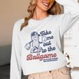 Take Me Out To The Ball Game Retro Peanuts Baseball Sports Unisex Long Sleeve T-Shirt Take Me Out To The Ball Game Retro Peanuts Baseball Sports Unisex Long Sleeve T-Shirt