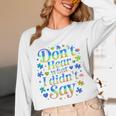Don’t Hear What I Didn’t Say Autism Awareness Valentine Raglan Baseball Tee Unisex Long Sleeve T-Shirt