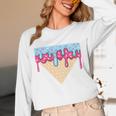Ice Cream Baseball Cone Dripping Sprinkles Kids Boys Summer Premium Tri-Blend Unisex Long Sleeve T-Shirt