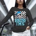 5th Birthday Dabbing Baseball Boys Bruh I'm 5 Year Old Unisex Long Sleeve T-Shirt