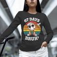 67 Days Of School Bruh Teacher Kids Dabbing Baseball Unisex Long Sleeve T-Shirt