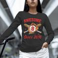 8 Year Old Boys Awesome Since 2018 Baseball Birthday Unisex Long Sleeve T-Shirt 8 Year Old Boys Awesome Since 2018 Baseball Birthday Unisex Long Sleeve T-Shirt