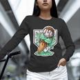 Baseball Boys Ice Cream Drip Baseball Boys Youth Mint Choco Unisex Long Sleeve T-Shirt