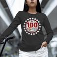 Baseball I Hit 100 Days Of School Baseball Player Kids Boys Unisex Long Sleeve T-Shirt