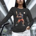 Bigfoot Playing Baseball Boys Kids Men Baseball Player Unisex Long Sleeve T-Shirt
