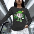 Boys St Patricks Day Baseball Player Pitcher Coach Kids Unisex Long Sleeve T-Shirt