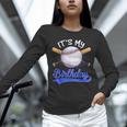 Kids 8th Baseball Birthday Party Boys Sport Fan 8 Years Old Unisex Long Sleeve T-Shirt