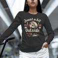 Retro Quote Just a Bit Outside Baseball Vintage Unisex Long Sleeve T-Shirt Retro Quote Just a Bit Outside Baseball Vintage Unisex Long Sleeve T-Shirt