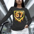 Six Seven 67 Meme Gen Alpha Slang Baseball 101 Unisex Long Sleeve T-Shirt