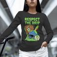 Spooky Zombie Respect The Drip Baseball Halloween Unisex Long Sleeve T-Shirt Spooky Zombie Respect The Drip Baseball Halloween Unisex Long Sleeve T-Shirt