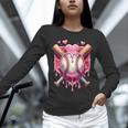 Women's Valentines Day Baseball Boys Ice Cream Drip Heart Youth Kids Unisex Long Sleeve T-Shirt