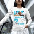 100 Days Of 2nd Grade Baseball 100th Day Of School Boys Kids Unisex Long Sleeve T-Shirt
