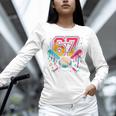 Baseball Drip 6 7 Number 67 Six Seven Meme Boys Kids Unisex Long Sleeve T-Shirt