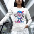 Baseball Drip 8th 8 Year Old Birthday Boys Pitcher Player Unisex Long Sleeve T-Shirt