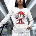 Baseball Ice Cream Valentine Dripping Game Day Men Boys Kids Unisex Long Sleeve T-Shirt