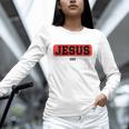 This Boy Runs On Jesus And Baseball Christian Baseball Unisex Long Sleeve T-Shirt