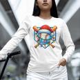 Christmas Baseball Drip For Boys Kids Ice Cream Drip Unisex Long Sleeve T-Shirt