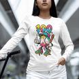 Ice Cream Drip Baseball Party 100 Days Of School Teacher Unisex Long Sleeve T-Shirt Ice Cream Drip Baseball Party 100 Days Of School Teacher Unisex Long Sleeve T-Shirt