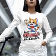 Take Meowt To The Ball Game Tee Slugger Cat Baseball Unisex Long Sleeve T-Shirt