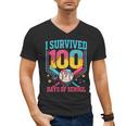 100 Days Of School Baseball Drip 100 Days Boy Girl Kids Men's V-Neck T-Shirt 100 Days Of School Baseball Drip 100 Days Boy Girl Kids Men's V-Neck T-Shirt