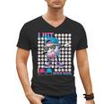 100 Days Of School Baseball Drip Boys Kids 100th Day School Men's V-Neck T-Shirt