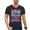 100 Days Of School Baseball Ice Cream Drip For Boys Kid Men's V-Neck T-Shirt