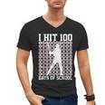 100 Days Of School Boys Kids 100th Day Balls For Baseball Men's V-Neck T-Shirt
