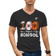 100th Day Of School Basketball Baseball Football Kids Boys Men's V-Neck T-Shirt 100th Day Of School Basketball Baseball Football Kids Boys Men's V-Neck T-Shirt