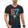 67 Baseball Meme Cool Drip Number 67 Player Or 67th Birthday Men's V-Neck T-Shirt 67 Baseball Meme Cool Drip Number 67 Player Or 67th Birthday Men's V-Neck T-Shirt